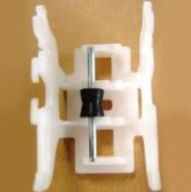 TAPE DRUM SUPPORT FOR LADDER CORD LARGE with black wheel