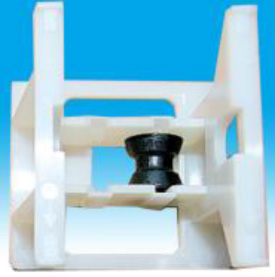 TAPE DRUM SUPPORT FOR LADDER TAPE LARGE with Black Wheel ABS